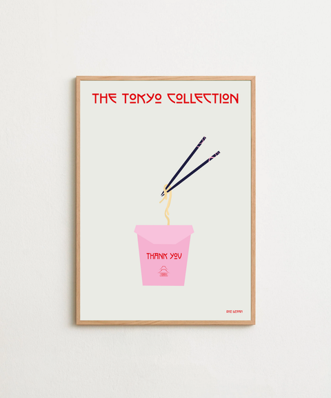 The Tokyo collection poster visad med ram som tillval – FrenzyFrame