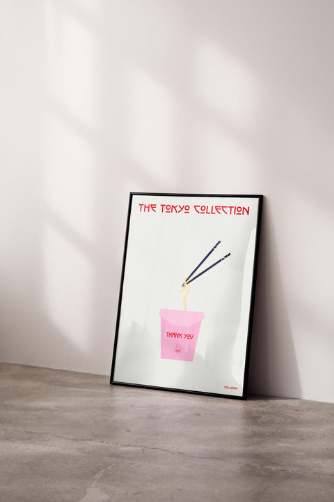 The Tokyo collection poster visad med ram som tillval – FrenzyFrame