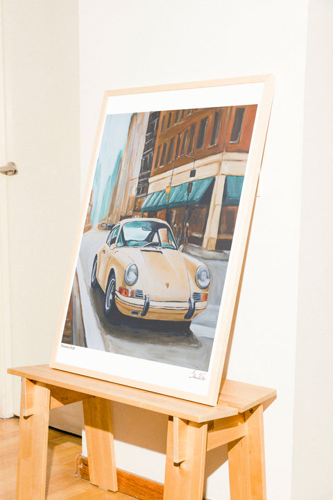 Timeless Drift poster visad med valfri ram i inspirerande miljö – FrenzyFrame