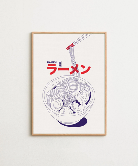 Tokyo Ramen poster visad med valfri ram – FrenzyFrame