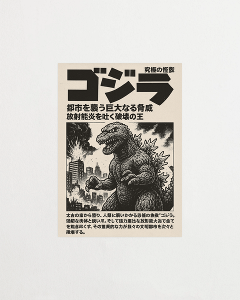 Tokyo Trembles poster med japanskt motiv – FrenzyFrame