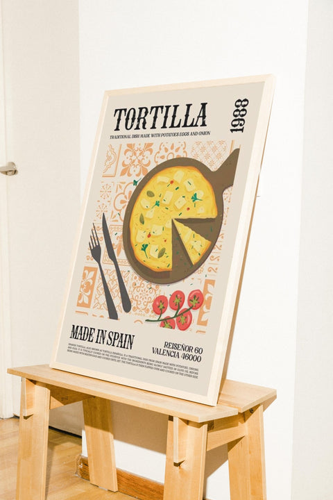 Tortilla 1988 poster visad med valfri ram – FrenzyFrame