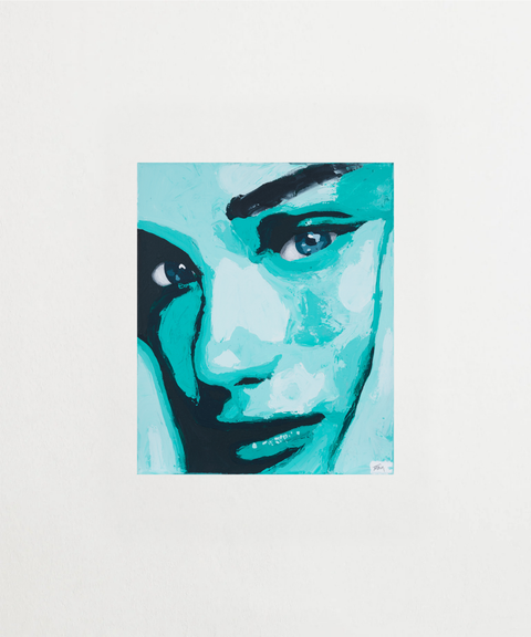 Turquoise - Original poster i miljö, visad med ram som tillval – FrenzyFrame