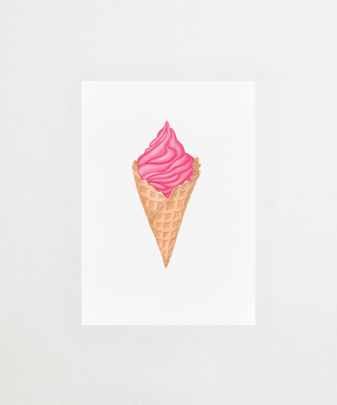 Un gelato poster med glasskonst – FrenzyFrame