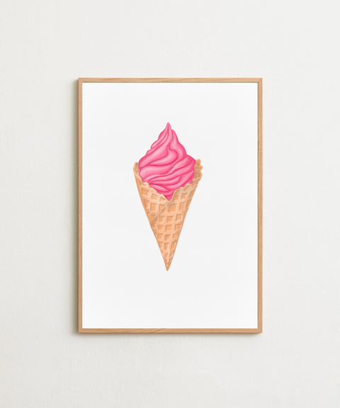Un gelato poster visad med ram som tillval – FrenzyFrame