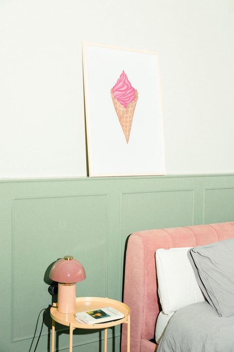 Un gelato poster visad med ram som tillval – FrenzyFrame