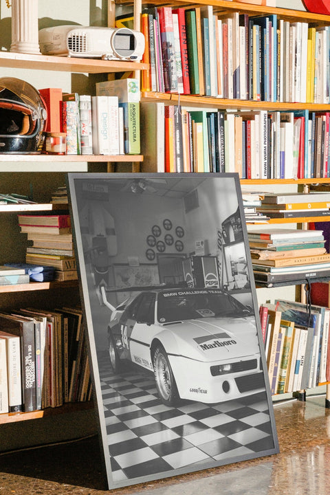 Vintage BMW M1 poster med tillval av ram – FrenzyFrame