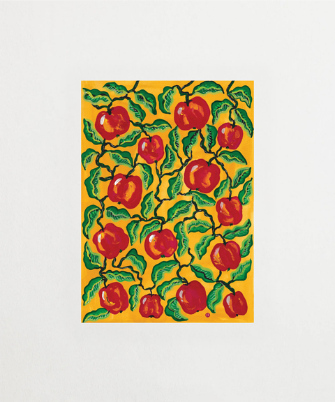 Poster Autumn Apples med höstmotiv av äpplen – FrenzyFrame
