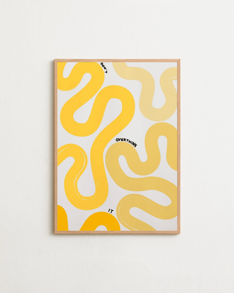 Overthinkin’ in Yellow - FrenzyFrame